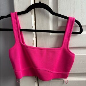 Zara Hot Pink Crop Top